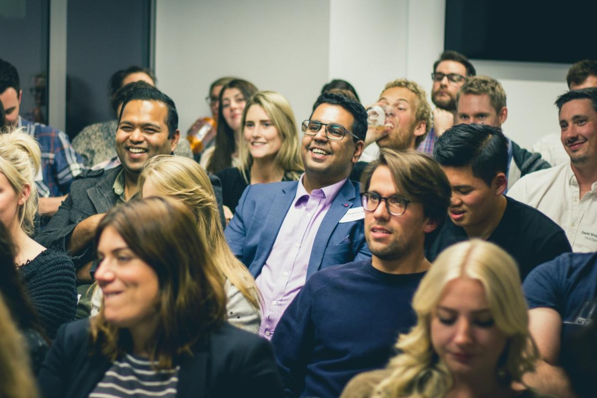 Audience at a talk