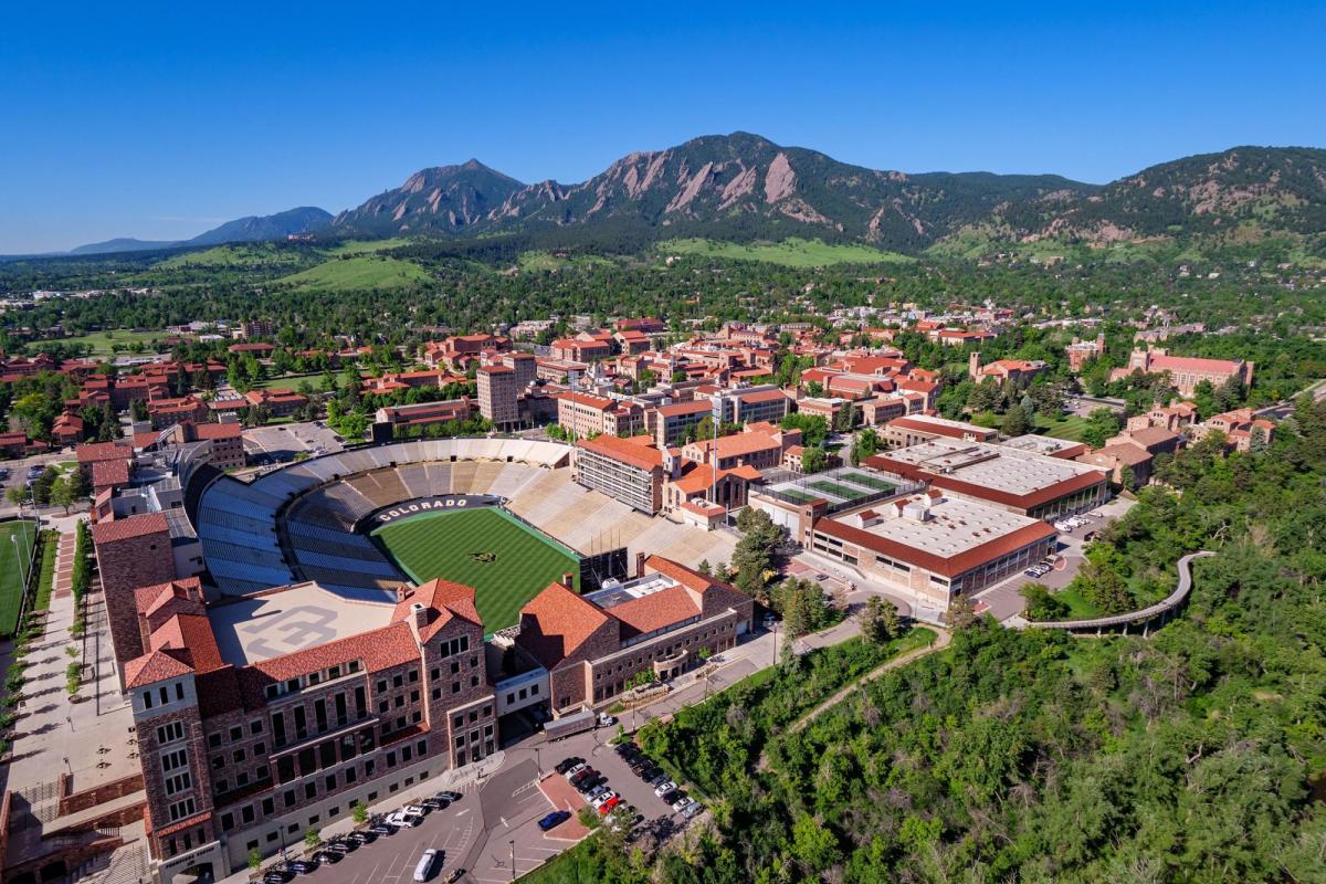 CU Boulder summer aerial